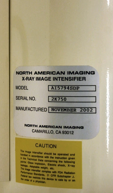 Photon Dynamics Intensificatore di immagini a raggi X per immagini nordamericane - AI5794SDP -110V 2