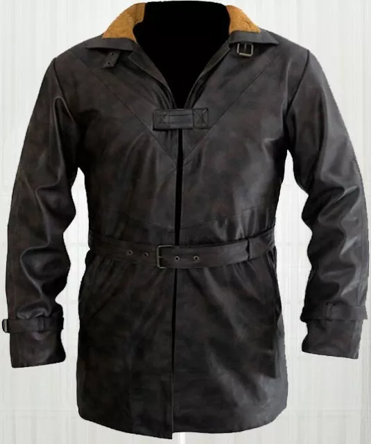 Watch Dogs Aiden Pearce Genuine Leather Jacket Coat - Size XLarge