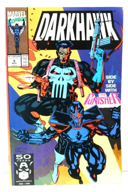 Darkhawk #9 Side by Side with Punisher 1991 Comic Marvel Comics F