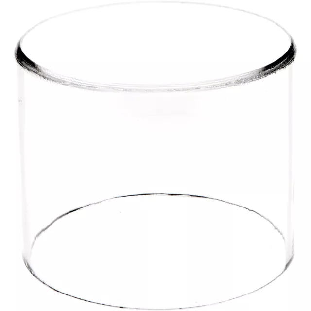 Plymor Clear Acrylic Round Cylinder Display Riser, 4" H x 5" D