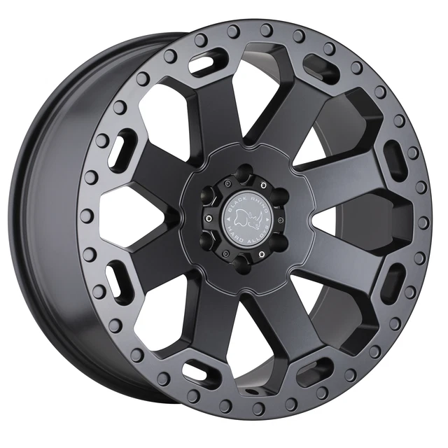17 INCH GUNMETAL Wheels Rims Black Rhino Warlord 17x9" 8x180 Lug 12 GMC