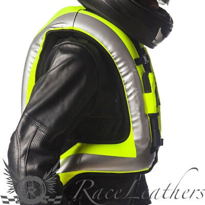 Helite Turtle Technology Black Fluo Motorcycle Motorbike Air Saftey Bag Vest