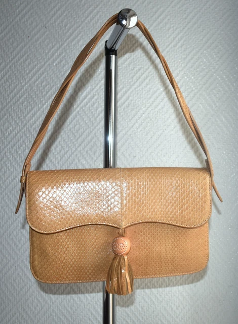 Sac à main en cuir de python ESCADA comme neuf