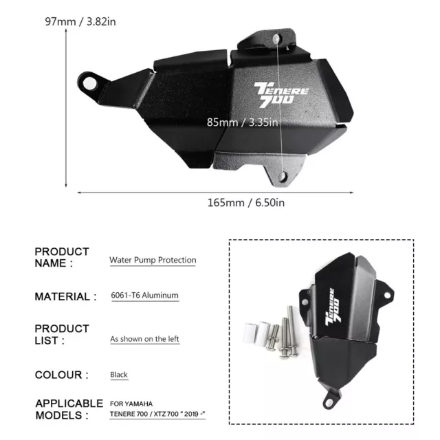 For YAMAHA Tenere700 Water Pump Cover Tenere 700 XTZ 700 XTZ700 T700 Protection 3