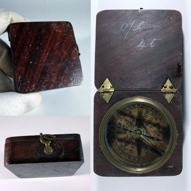 Jouet Ancien : Boussole Magnétique - Occasion - Objet De Collection Ou Décoration Rétro