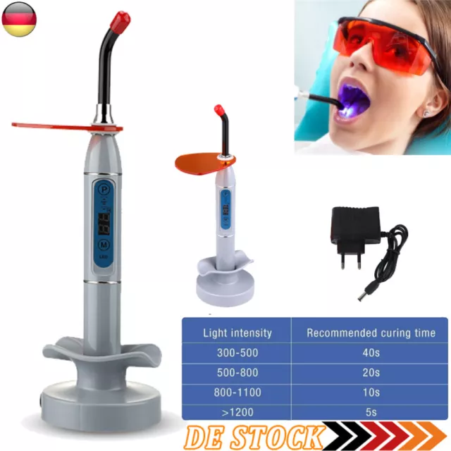 Cordless Dental LED Curing Light Lamp Licht Zahnarzt Polymerisationslampe 2000mW