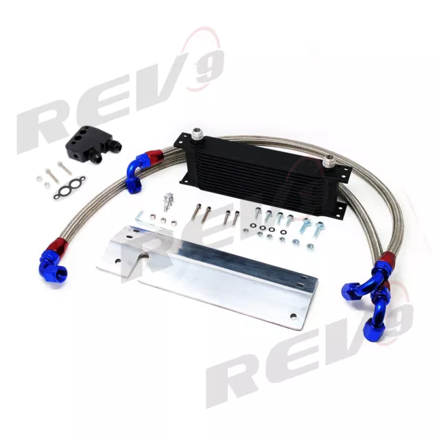 Rev9 Puissance 12 Rangée Performance Huile Refroidisseur Kit For 97-04 Chevrolet