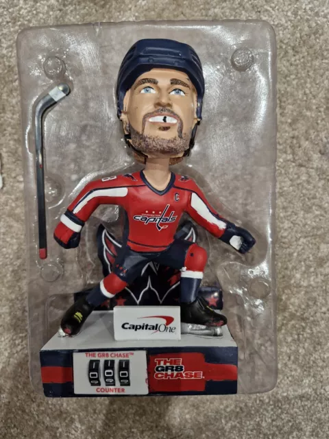 2023 Alex Ovechkin Goal Counter Bobblehead SGA 3/21/23 Washington Capitals NHL