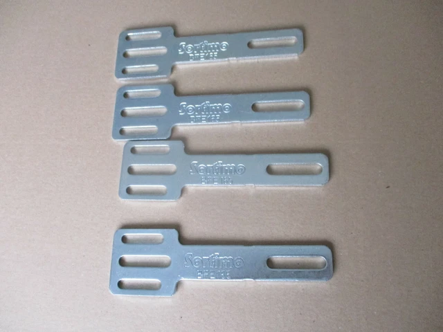 4 X SORTIMO VAN RACKING MOUNTING PLATE FOLDABLE BRACKETS BFE165 165MM ...