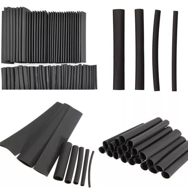 127Pcs Adhesive Lined Heat Shrink Sleeving 2:1 Weatherproof Heatshrink Tubing#km