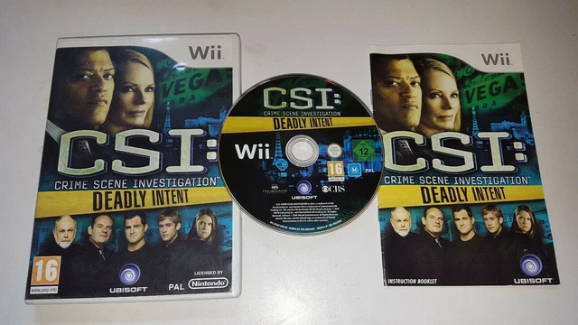 Nintendo Jeu Wii Csi Crime Scene Investigation Deadly Intent