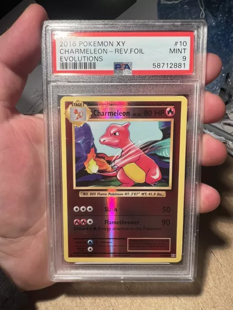 PSA 10 POKEMON 151 CHARMELEON Master Ball Reverse Holo 017/165