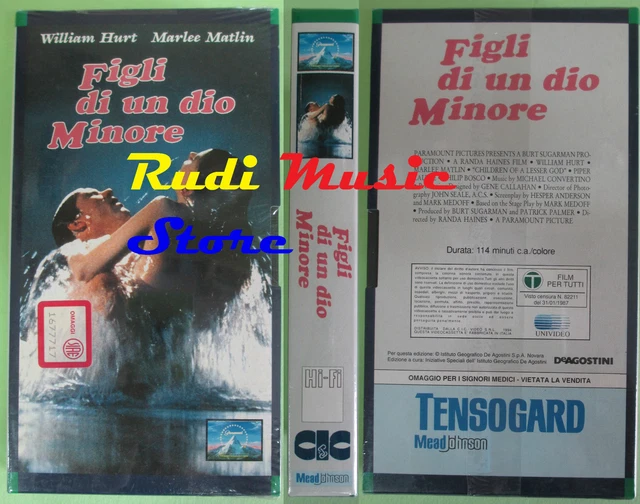 FILM VHS CARTONATA FIGLI DI UN DIO MINORE Hurt Matlin SIGILLATA (F15 ...