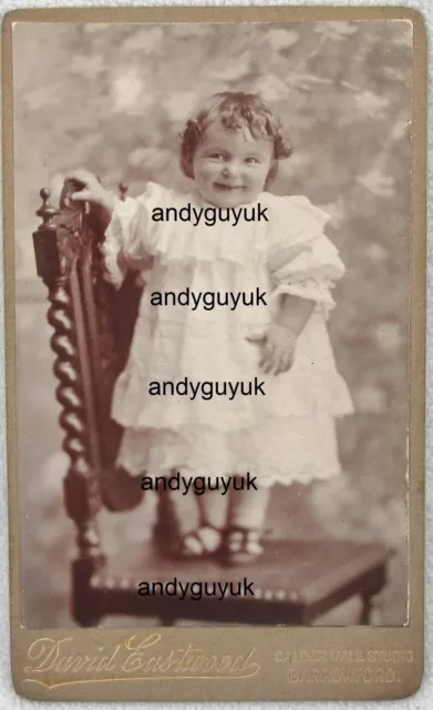 Cdv Rare Barrowford Lancashire David Eastwood Girl On Chair Antique Photo Cdv Rare Barrowford Lancashire David Eastwood Girl On Chair Antique Photo