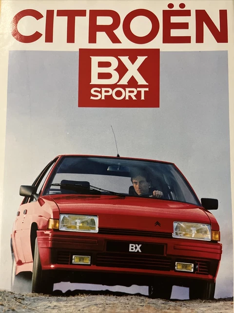 Brochure auto - 1987 Citroen BX Sport - Francia