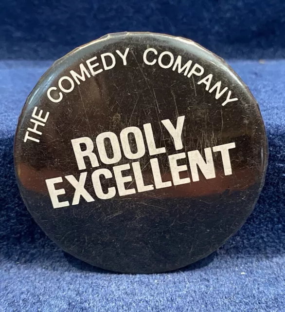 Htf Original Kylie Mole Comedy Company Tv Show Rooly Excellent Vintage Tin Badge