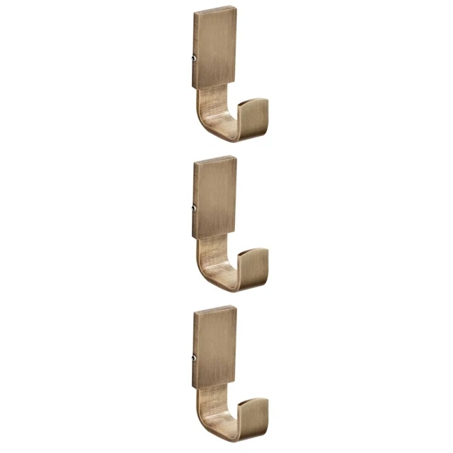 3pcs 7.5x4.5cm Brass Coat Hook Heavy Duty Wall Mounted Towel Robe Clothes Hook