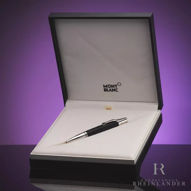 Montblanc Boheme Doue Platinum Plated Ballpoint Pen Black Kugelschreiber 25494