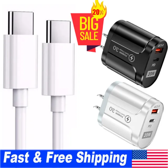 For Samsung Galaxy A15 5G A05S A25 20W Fast Wall Phone Charger & Type C Cable