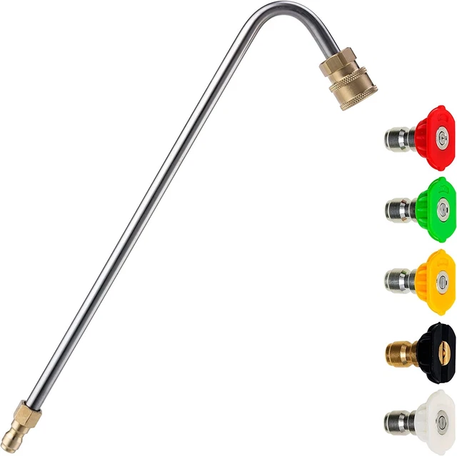 M MINGLE Pressure Washer Gutter Cleaner Attachment, Angled 120 Degree