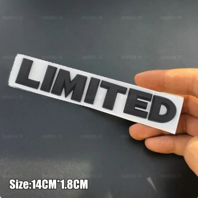 3D Metal LIMITED Car Side Fender Rear Trunk Emblem Badge Sticker Decal Black