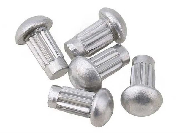 M1.6 M2 M2.5 M3 M4 Aluminum Knurled Rivets Half Round Head Solid River 3mm-12mm