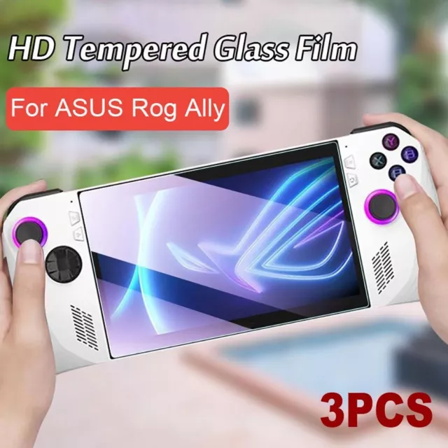 3pcs Handheld Console Screen Protector for Asus ROG Ally Anti Fingerprint
