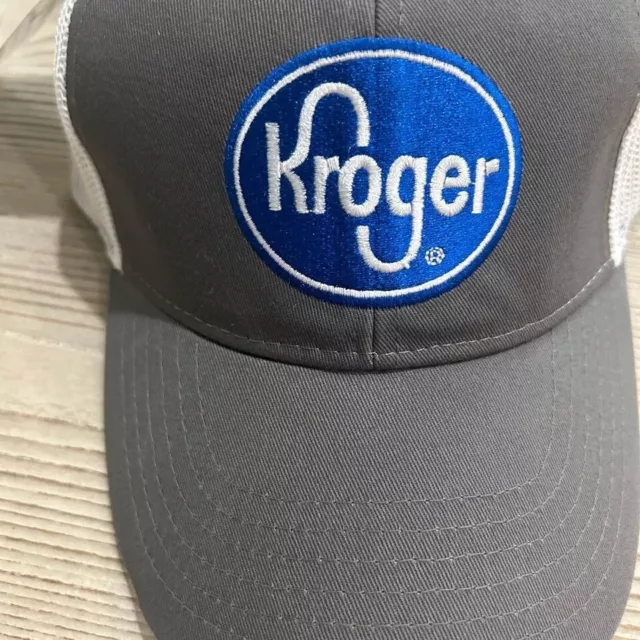 Kroger Unisex Baseball Cap Logo Messy Adjustable Trucker Hat Visor Hats NEW