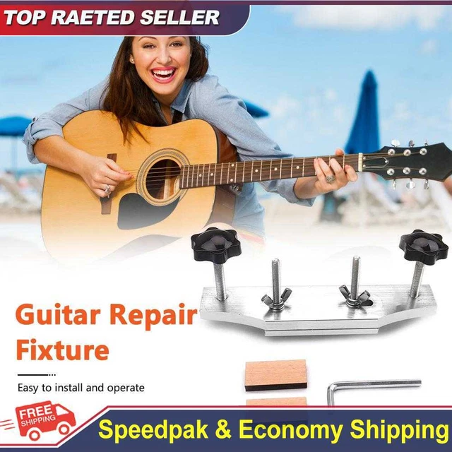 Acoustic Guitar Fixture Bonding Bridge Clamp Clip Stainless Steel Luthier Tools