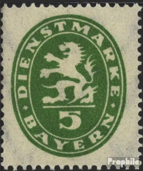 Briefmarken Bayern 1920 Mi D44 mit Falz