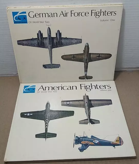 Combat Planes of World War II: Vols. 1 & 2 - German & American Fighters - (2) HC