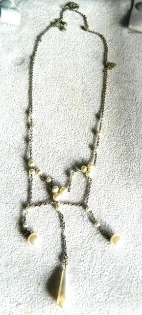 Ras De Cou (collier) En Métal Vintage - Style Bracelet, Verre Décoratif