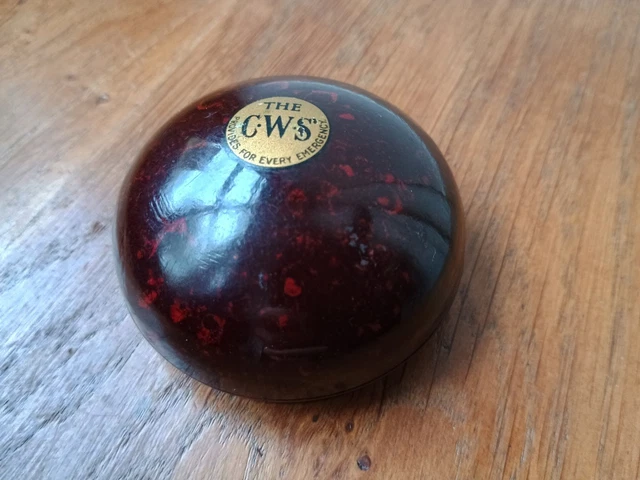 VINTAGE CWS CO-OP Wholesale Society Bakelite Darning Mushroom W/ Needle ...