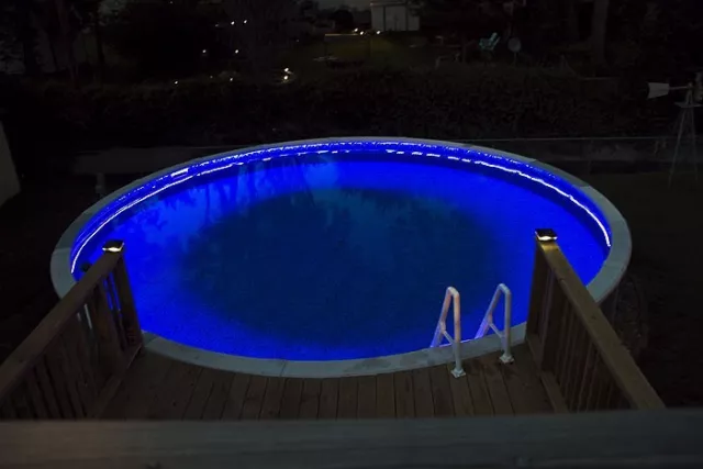 Pool Outdoor WaterProof LED Tape Lighting Strip SMD 3528 300 LEDs per 5M BLUE 2