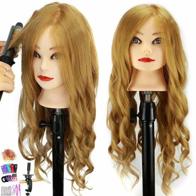FEMALE MANNEQUIN HEAD for Hairdressers Hairstyles Hairdressing Training