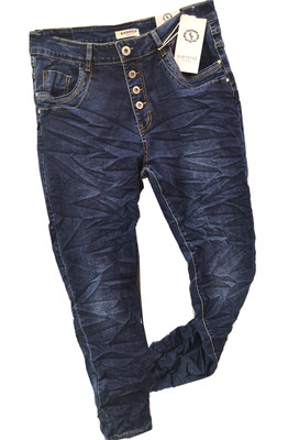 Casual Jeans Pantaloni Denim Classic Clubwear tinta da Donna BOLF MIX Casual 