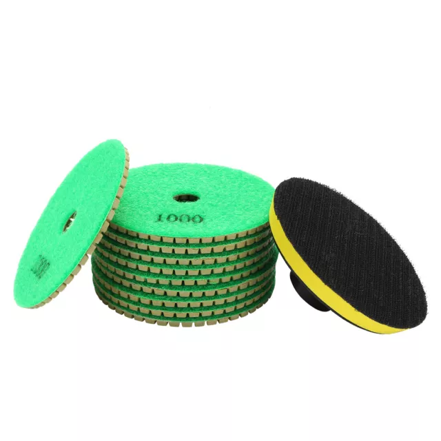 4" Diamond Wet Polishing Pad Grit 1000 10pcs for Granite Concrete Marble