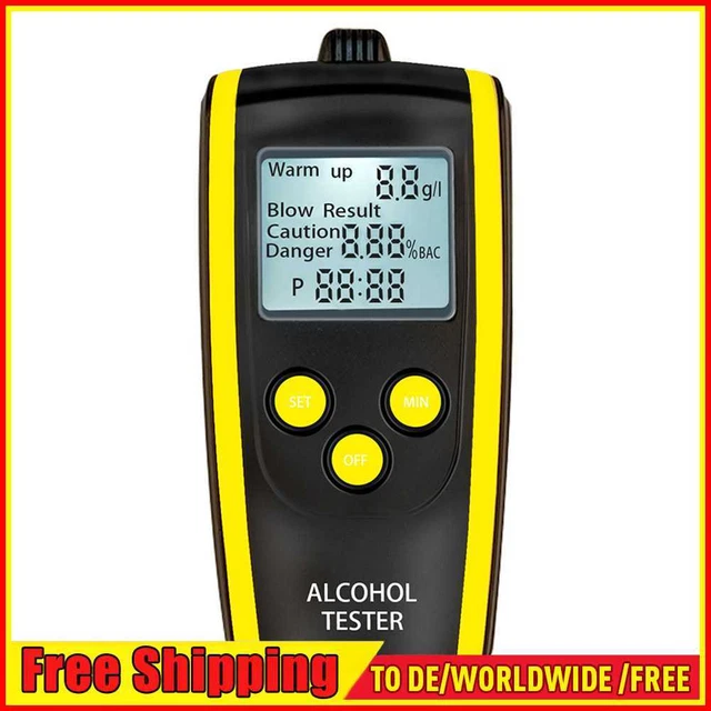 Analizador de aliento de alcohol con pantalla digital LCD portátil de alta precisión HT-611