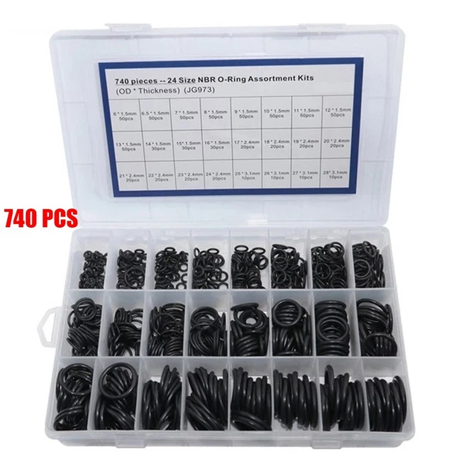 O Anneaux Ensemble Assortiment 740 Pièces Accessoires Air Conditionné Auto