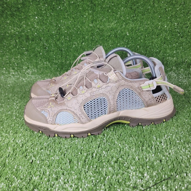 Salomon Womens Techamphibian 3 Athletic Water Shoes Beige Bungee Lace Size 10