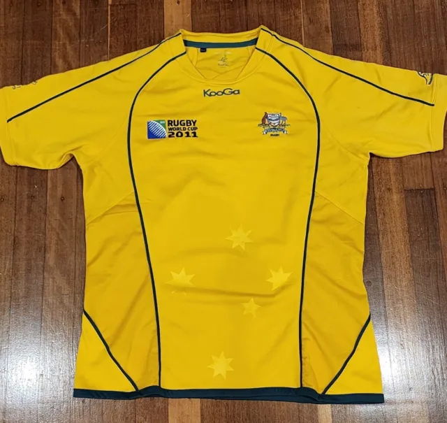Wallabies Rugby Jersey 2011 Rugby world cup Size XL