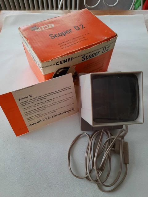Visionneuse Diapositives AFG – Loupe X2, Secteur 220V – Modèle De Table – Neuf