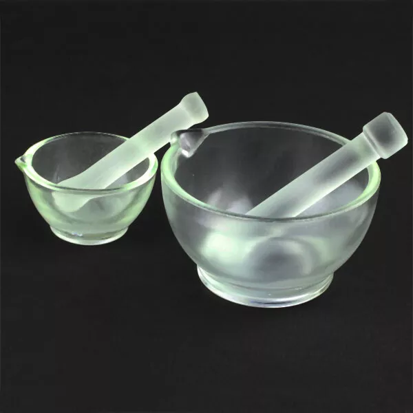 60mm - 150mm Glass Mortar & Pestle Mortar-pestle Chemistry Labware Glassware au