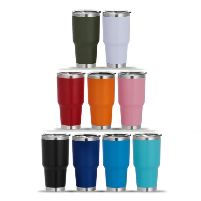 30Oz Stainless Steel Tumbler with Lid Double Wall Vacuum Insulated Travel Mugs