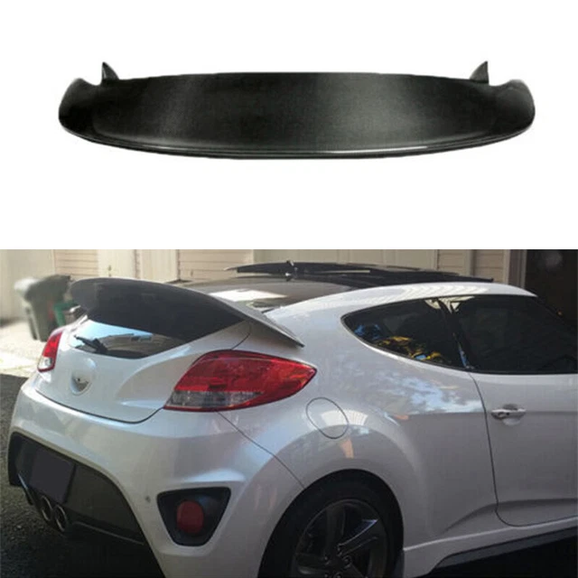 DRY CARBON FIBER Roof Boot Spoiler Wing Flap 1pcs For Hyundai Veloster