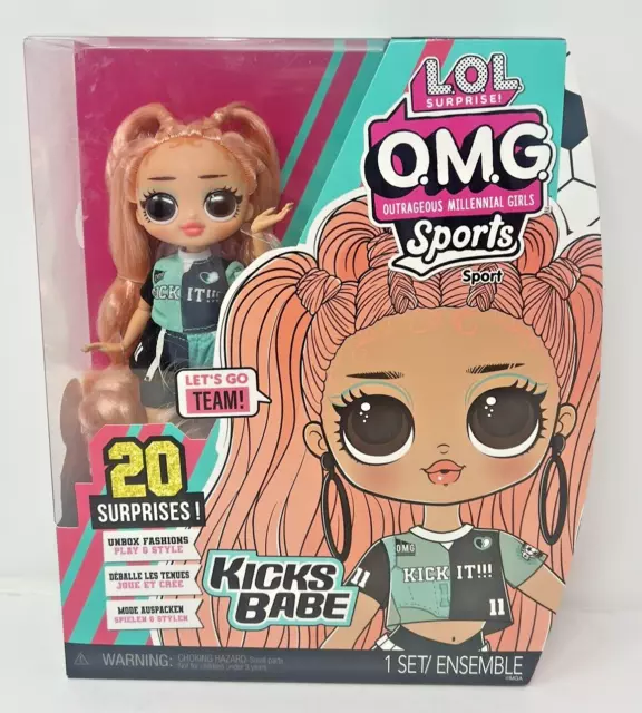 Fashion Doll LOL O.M.G Sports Kick Babe with 20 Surprise! Unbox  1 Set/ Ensemble