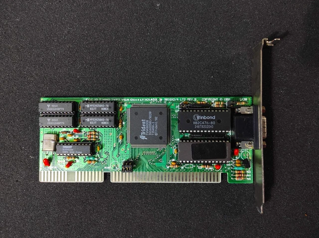 TRIDENT 8916CX2/4/8 LC2 3010 TVGA8900C Puce VGA Isa Carte
