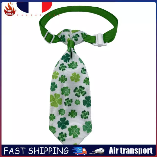 Dog Neck Tie Adjustable Dog Cat Ties Collar for St. Patricks Costume (3) FR