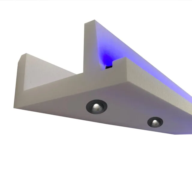 24 metros+esquinas luz LED construcción perfil spot para iluminación indirecta OL-35