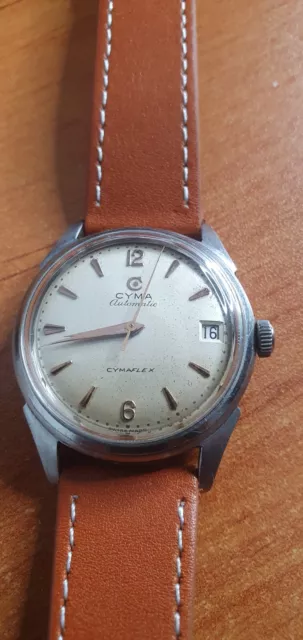 Cyma Automatic Cymaflex Date Cal 425 Bumper Parfait État